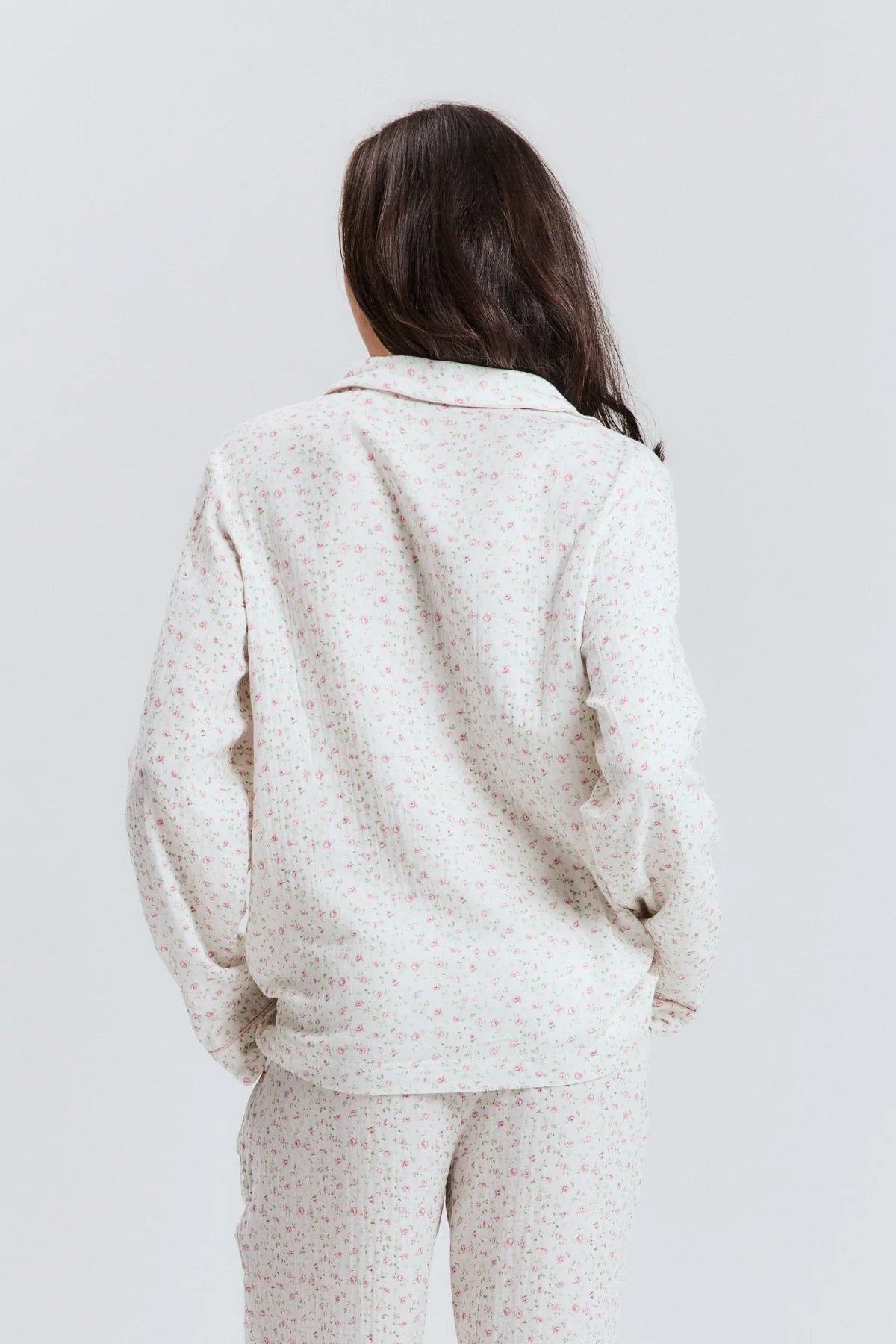 Pink Floral Pyjama Top