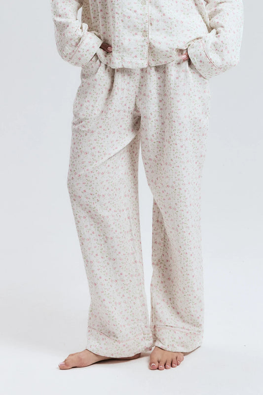 Pink Floral Pyjama Pants